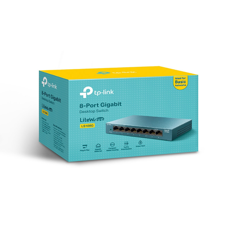 سوییچ 8 پورت تی پی-لینک مدل LS108G