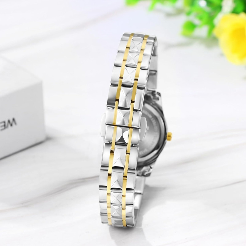 ساعت مچی عقربهای کوارتز مردانه پوداگار مدل کلاسیک دی دیت بند استیل طرح تراش الماسی کد P1.2
