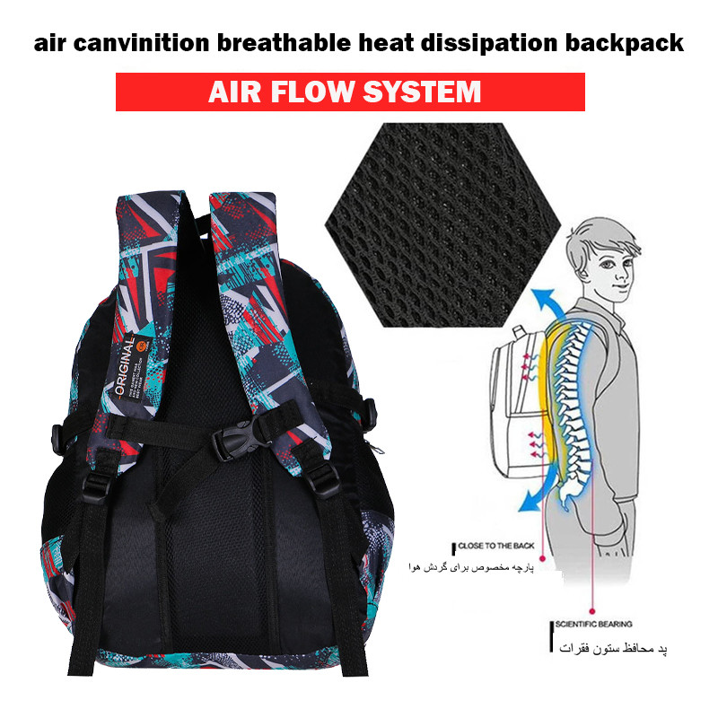 کوله پشتی پسرانه توریث مدل BVR-9900