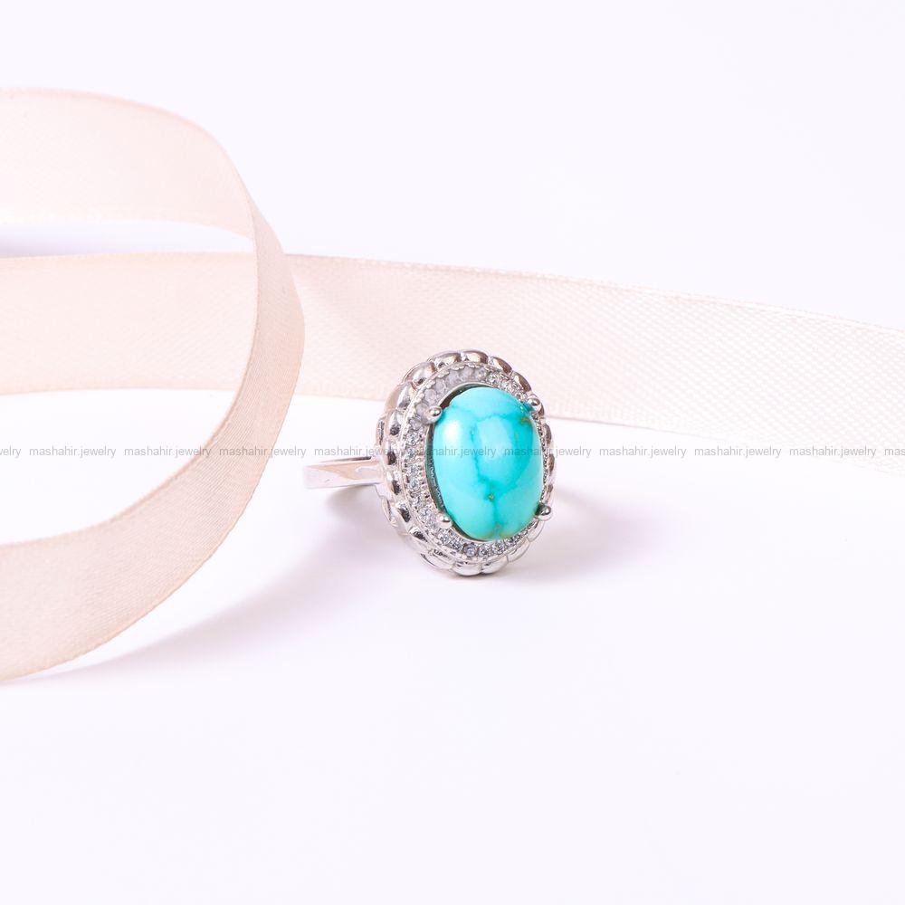 انگشتر فیروزه شجری زنانه کد 8907