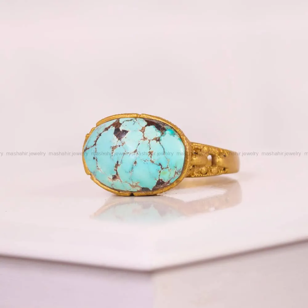 انگشتر فیروزه شجری زنانه کد 5103