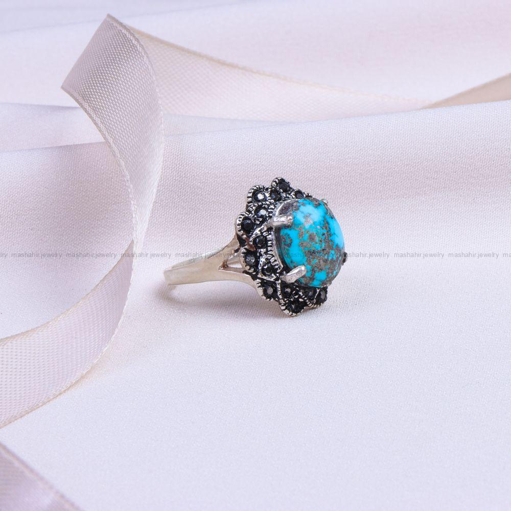 انگشتر فیروزه شجری زنانه کد 9733