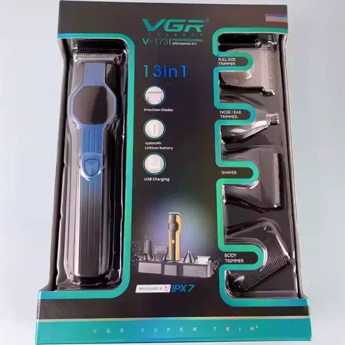 ست ماشین اصلاح مو سر و صورت و بدن وی جی آر V-173