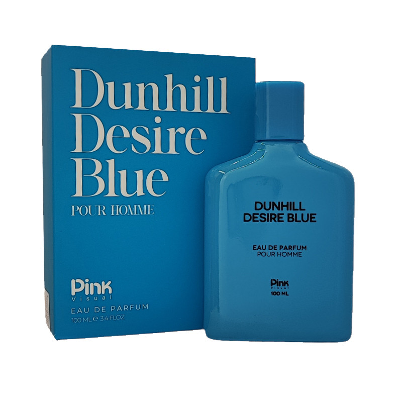 ادوپرفیوم مردانه پینک ویژوآل مدل Dunhill Desire Blue با رایحه خنک حجم 100 میلی لیتر