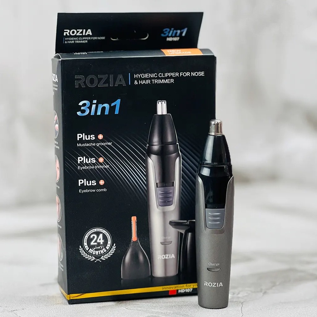 موزن گوش بینی و ابرو سه کاره  روزیا مدل  Rozia HD107 Ear Nose and Eyebrow Trimmer
