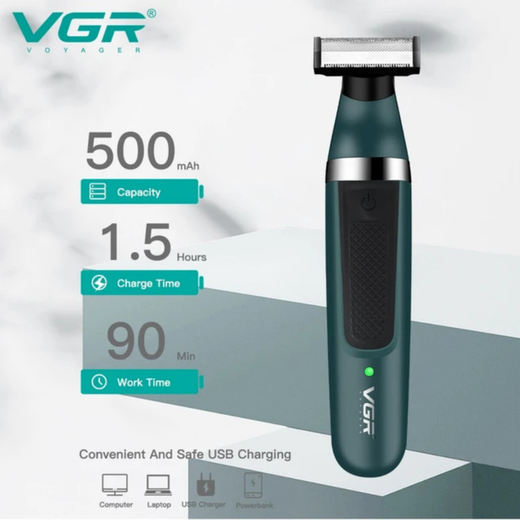 ژیلت برقی ( بادی گروم ) شارژی و برقی مدل VGR393 صفر زنی بهتر از ژیلت کاملآ ضد آب