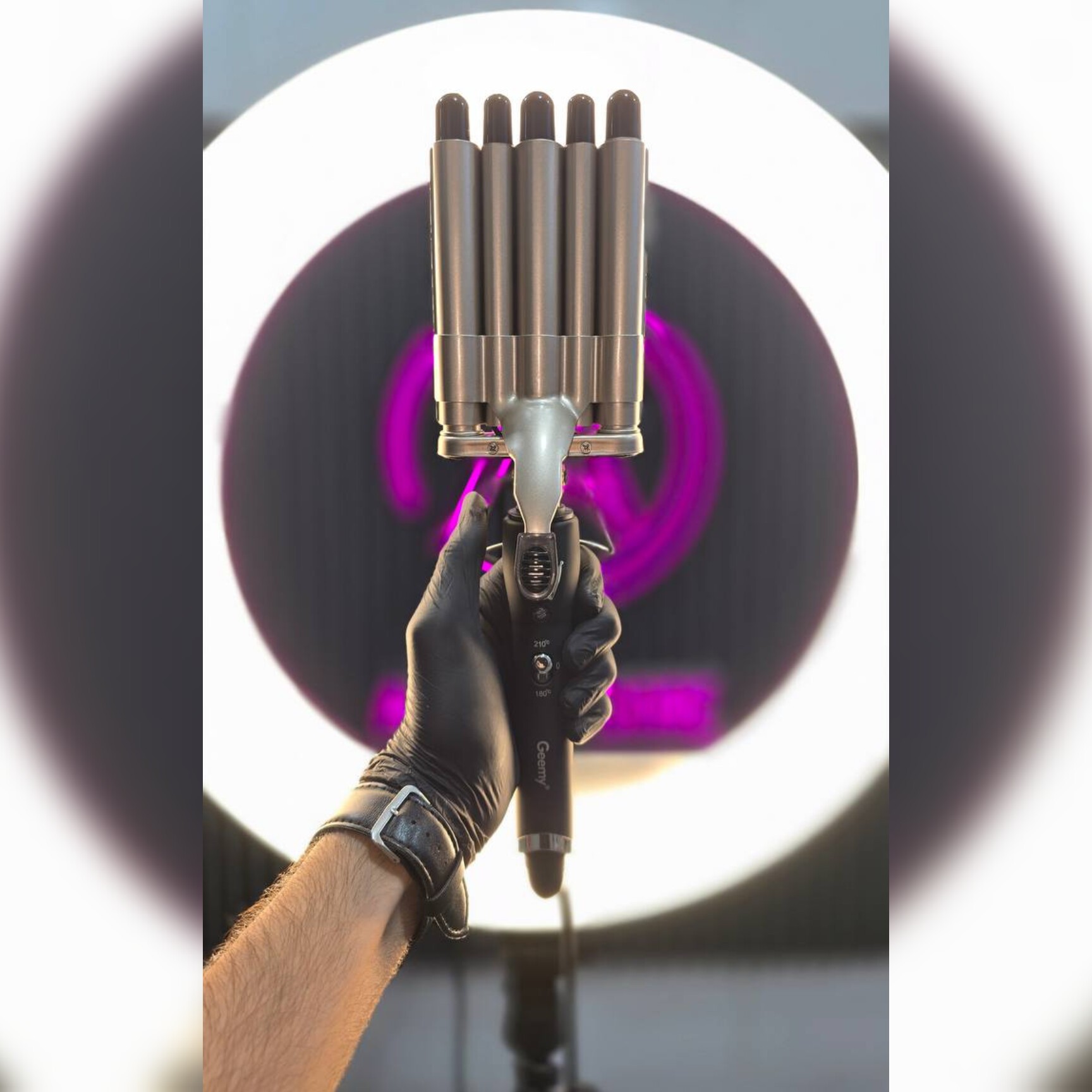 فر اس 5شاخه عربی جیمی لوله تتانیوم کیفیت عالی سیم چرخشی 210درجه سانتی گراد گرمایش