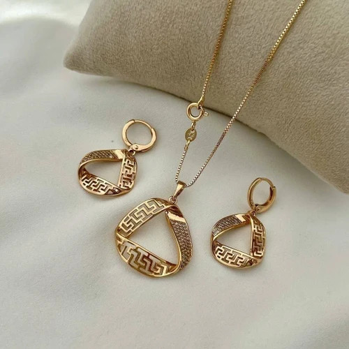 نیم ست ورساچه طرح طلا ژوپینگ