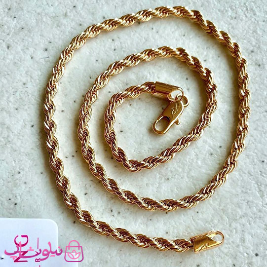 زنجیر طنابی ژوپینگ طول 45 سانت عرض 4 میل کد 800