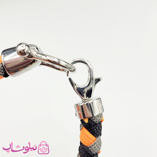 دستبند امگا کنفی مردانه سه رنگ قفل نقره ای کیفیت مستر کد 600