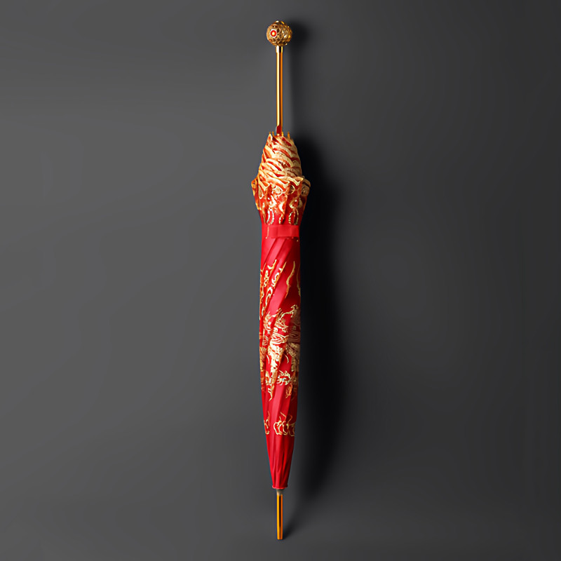 چتر 8 پره مدل پولکدار طرح Chinese Dragon قطر 95 سانتیمتر